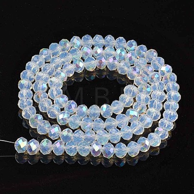 Electroplate Glass Beads Strands EGLA-A044-J8mm-L06-1