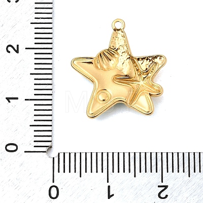 304 Stainless Steel Enamel Pendants STAS-P431-31G-02-1
