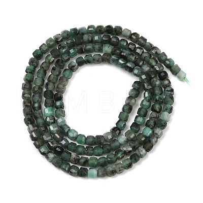 Natural Emerald Beads Strands G-B175-C05-2x2mm-1