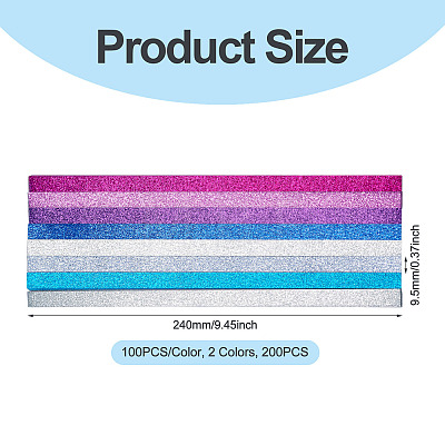 200Pcs 2 Colors Lucky Star Origami Paper DIY-TADJ0001-11-1