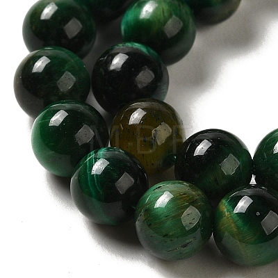 Grade AB+ Dyed Natural Tiger Eye Beads Strands X-G-G102-A01-03-1