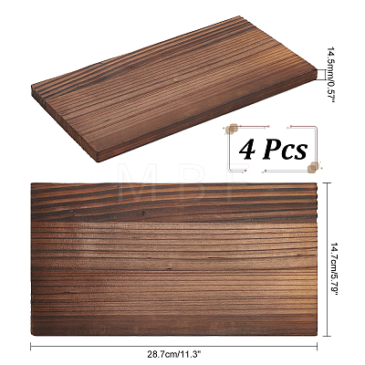 Unfinished Wooden Blank Slices WOOD-WH0029-45-1