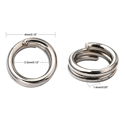 Iron Split Rings JRD4mm-1