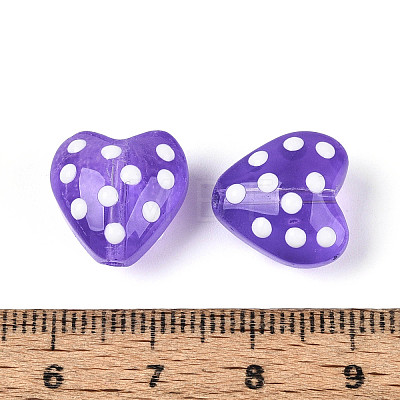 Transparent Glass Enamel Beads Strands GLAA-N061-10B-1