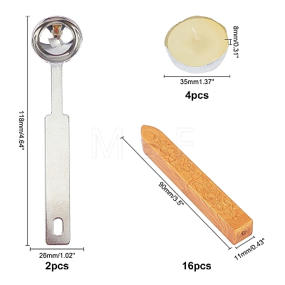 DIY Retro Vintage Wax Seal Making Kits DIY-CP0001-85-01-1