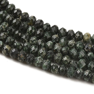 Natural Seraphinite Beads Strands G-K376-E06-4x6mm-1