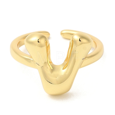 Brass Open Cuff Rings RJEW-U008-06V-G-1