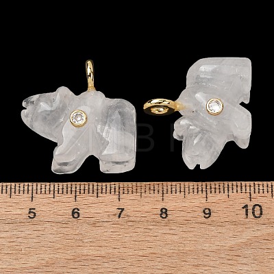 Natural Quartz Crystal Carved Pendants G-H357-02G-14-1