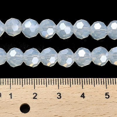 Electroplate Glass Beads Strands EGLA-A035-J8mm-A06-1