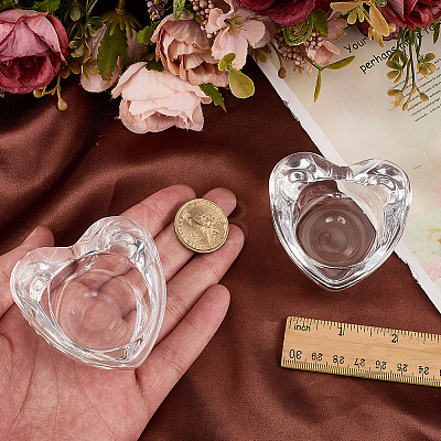 2Pcs Glass Candle Cups AJEW-SC0004-47A-1