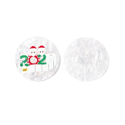 Christmas Theme Acrylic Pendants OACR-H023-04-1