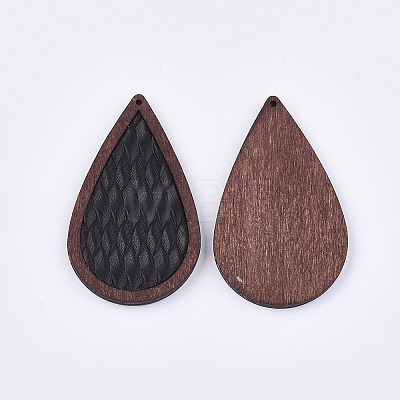 Eco-Friendly Cowhide Leather Big Pendants FIND-S301-41A-01-1
