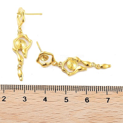925 Sterling Silver Stud Earrings Findings EJEW-B038-05G-1