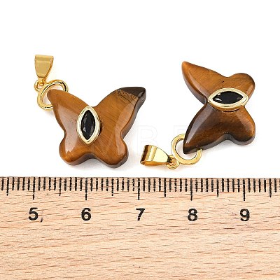 Natural Tiger Eye Pendants GG-CBA19F2-01G-08-1