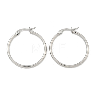 Tarnish Resistant 304 Stainless Steel Hoop Earrings EJEW-F105-09P-1