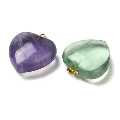 Natural Fluorite Pendants G-C155-02A-G-1