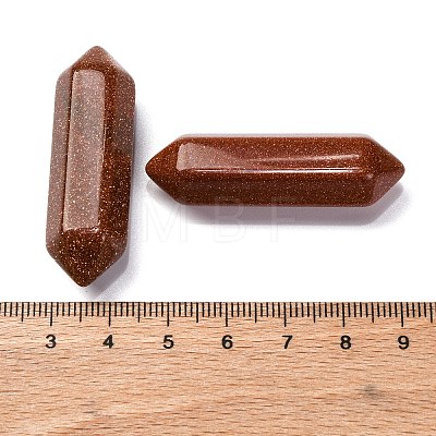 Synthetic Goldstone Double Terminated Points G-C153-01B-1