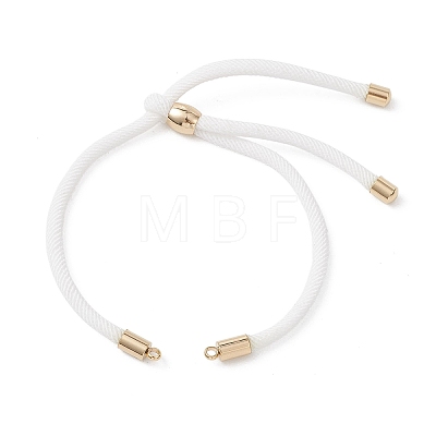 3MM Round Nylon Twisted Cord Slider Bracelet Making AJEW-JB01467-1