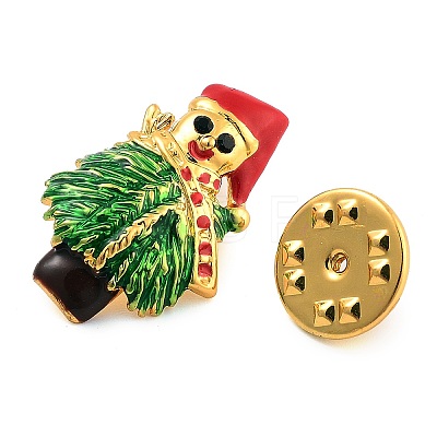 Christmas Theme Alloy Enamel Brooches JEWB-S022-05A-G-1