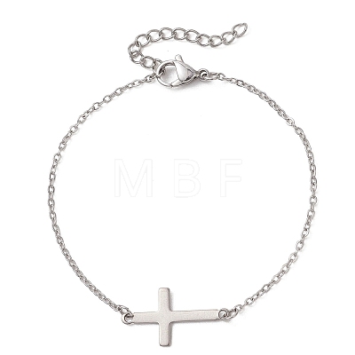 201 Stainless Steel Link Bracelets BJEW-JB13129-1