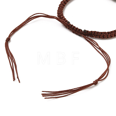 Adjustable Nylon Cord Braided Bead Bracelet Sets BJEW-JB05551-1