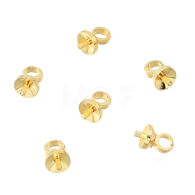 Brass Cup Pearl Peg Bails Pin Pendants KK-C258-11G-1