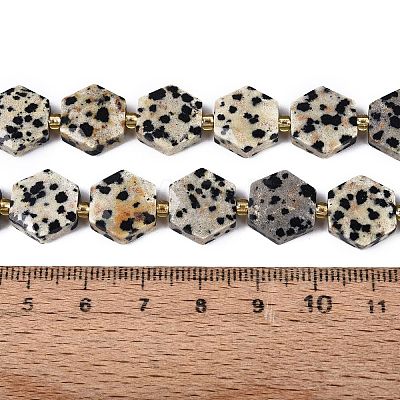 Natural Dalmatian Jasper Beads Strands G-N368-01A-03-1
