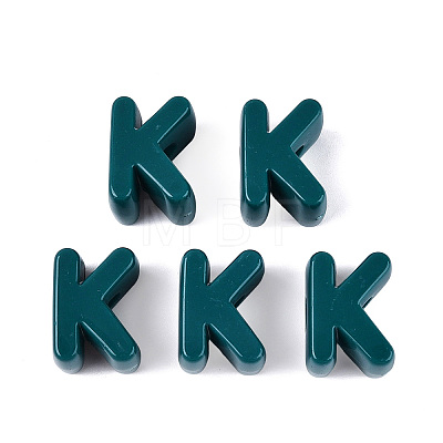 Opaque Acrylic European Beads OACR-M027-01K-07-1