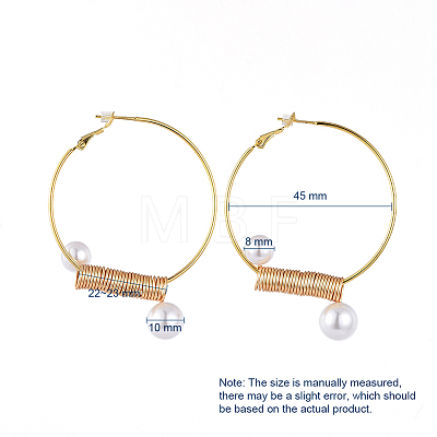 (Jewelry Parties Factory Sale)Brass Hoop Earrings EJEW-JE03939-1