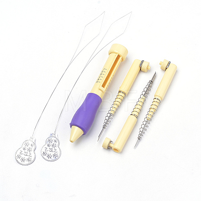 Plastic with Iron DIY Embroidery Magic Pen Set TOOL-Q010-19-B-1