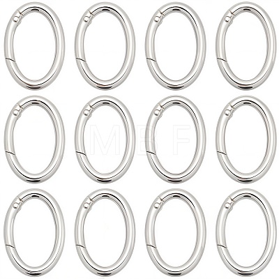 20Pcs Alloy Spring Gate Rings PALLOY-SC0010-53A-P-1