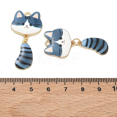 Printed Alloy Pendants ENAM-K076-45G-05-1