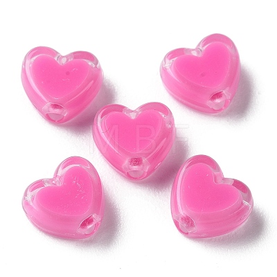 Heart Acrylic Beads TACR-C001-01D-1