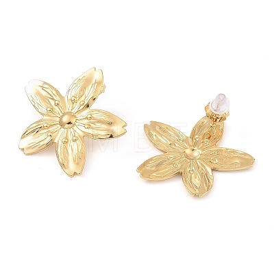 Flower 304 Stainless Steel Stud Earrings for Women EJEW-Z065-12G-02-1