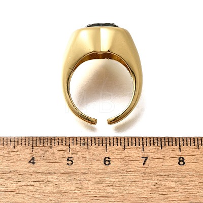 Brass Cuff Rings for Women RJEW-Q008-11G-02-1