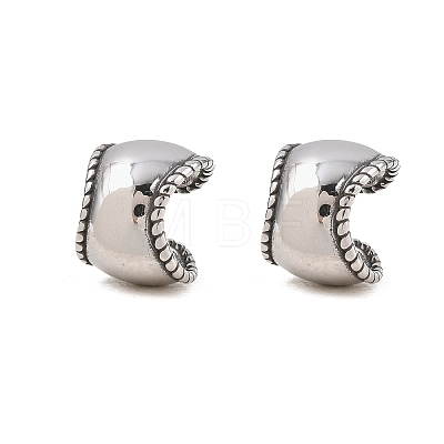 316 Surgical Stainless Cuff Earrings EJEW-C160-01AS-1