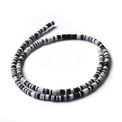Handmade Polymer Clay Beads Strands CLAY-R089-3mm-010-1