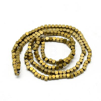 Electroplate Non-magnetic Synthetic Hematite Beads Strands G-Q486-60B-1