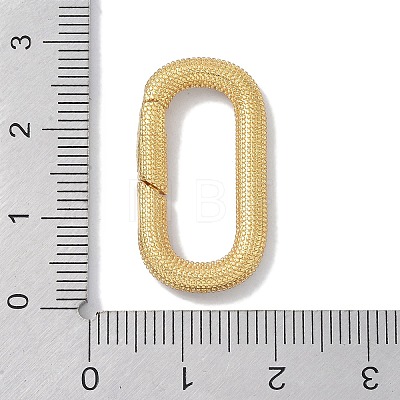 Rack Plating Brass Micro Pave Cubic Zirconia Spring Gate Rings Clasps KK-NH0002-19G-01-1