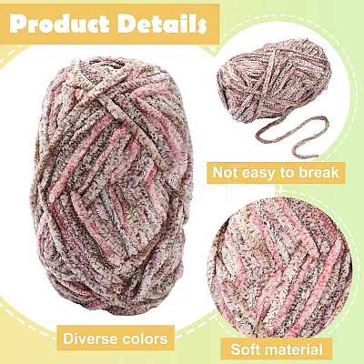 Soft Crocheting Polyester Yarn YCOR-FZC0001-01I-1