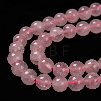 Natural  Rose Quartz Beads Strands G-L104-8mm-01-1
