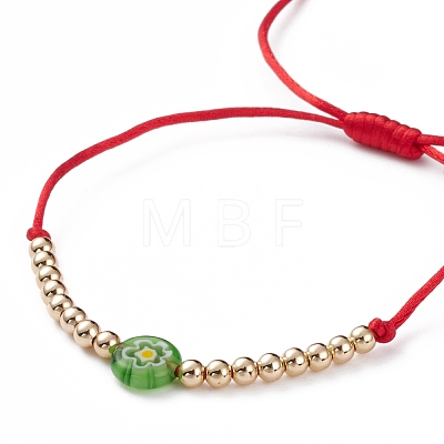 Adjustable Nylon Cord Braided Bead Bracelets BJEW-JB05799-1