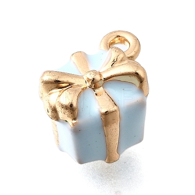 Zinc Alloy Enamel Charms FIND-U029-01G-02-1