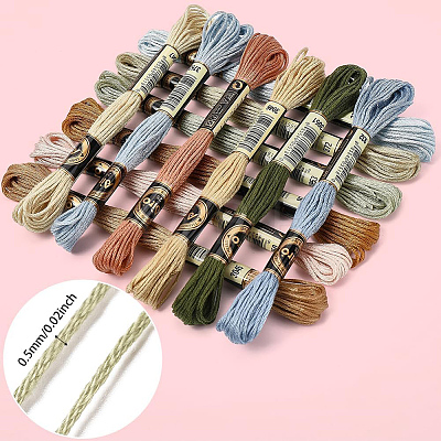 6-Ply Polyester Embroidery Floss OCOR-CY0004-40B-1