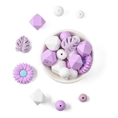 30Pcs Silicone Beads SIL-FS0001-33-1
