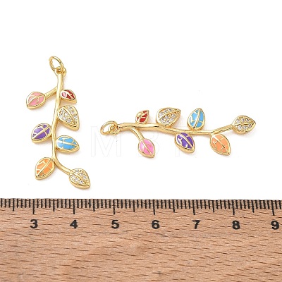 Brass Micro Pave Clear Cubic Zirconia Pendants CU-CBA6B6F-13G-1