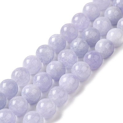 Natural Dyed White Jade Beads Strands G-M402-C03-06-1