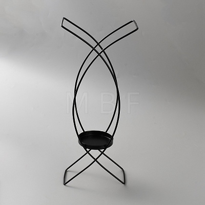 Iron Candle Holder AJEW-WH0695-096-1