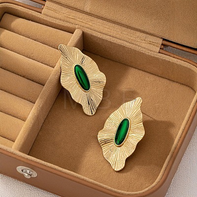 Zinc Alloy Enamel Stud Earrings FS-WG35A62-01-1
