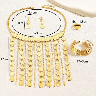 Stainless Steel Coin Jewelry Set TT6205-1